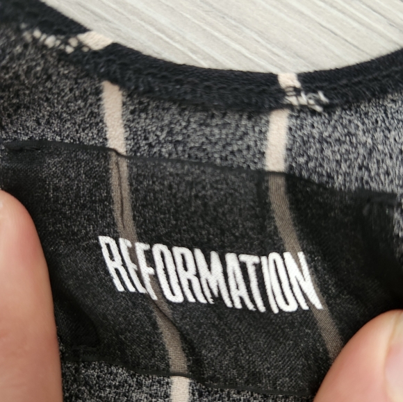 Reformation striped black and cream tank - Picture 4 of 5